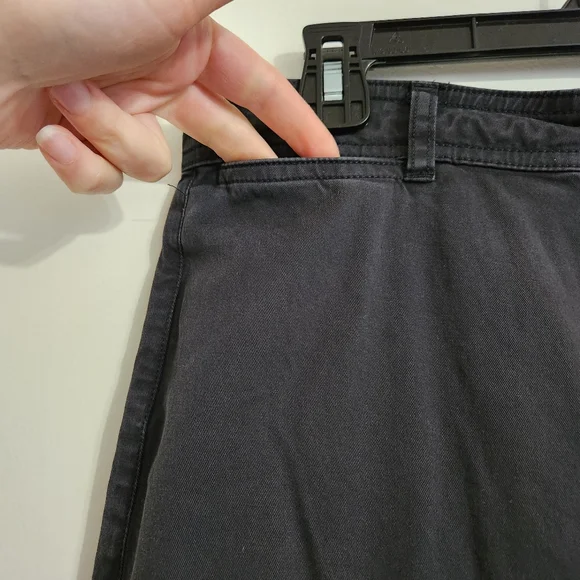 SOLD 🌟 Everlane Black The Lightweight Wide-Leg Crop Chino Pants Size 0 - Picture 4 of 16
